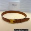 Celine Width 3.5cm Large triomphe belt in VINTAGE CALFSKIN Camel/Gold