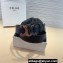 Celine Width 3.5cm Large triomphe belt in VINTAGE CALFSKIN Black/Silver