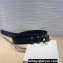 Celine Width 3.5cm Large triomphe belt in VINTAGE CALFSKIN Black/Silver