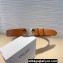 Celine Width 3.5cm Large triomphe belt in VINTAGE CALFSKIN Camel/Silver