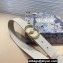 Dior Width 3cm 30 Montaigne Jolie Belt in Smooth Calfskin White