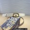 Dior Width 3cm 30 Montaigne Jolie Belt in Smooth Calfskin White