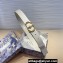 Dior Width 3cm 30 Montaigne Jolie Belt in Smooth Calfskin White