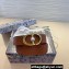 Dior Width 3cm 30 Montaigne Jolie Belt in Smooth Calfskin Brown