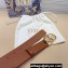 Dior Width 3cm 30 Montaigne Jolie Belt in Smooth Calfskin Brown