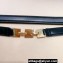 Celine Square Adjustable Belt In Taurillon Leather Black