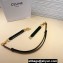 Celine Square Adjustable Belt In Taurillon Leather Black