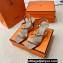 Hermes Glamour 75 sandals in suede goatskin Beige with Kelly buckle (original quality)