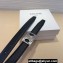 Celine Width 2.5cm Medium Reversible Framed Triomphe Belt In Taurillon And Natural Calfskin Black/Silver