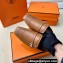 Hermes Groupie mules Brown in goatskin with palladium-plated Paris buckle (original quality)