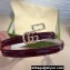 Gucci Width 1.2cm Thin patent Double G belt 707327 Red
