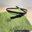 Gucci Width 1.2cm Thin Leather Double G belt 707327 Black