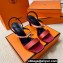 Hermes Glamour 75 sandals in Satin Red/Gold with Kelly buckle (original quality)