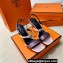 Hermes Glamour 75 sandals in Satin Pink/Silver with Kelly buckle (original quality)