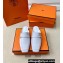 Hermes Groupie mules Pale Gray in goatskin with palladium-plated Paris buckle (original quality)