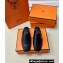 Hermes Groupie mules Black in goatskin with palladium-plated Paris buckle (original quality)