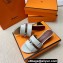 Hermes Gigi 50 sandals in calfskin White/Brown with Kelly buckle (original quality)