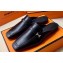 Hermes Groupie mules Black in goatskin with palladium-plated Paris buckle (original quality)