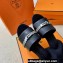 Hermes Gigi 50 sandals in calfskin Black/Python with Kelly buckle (original quality)