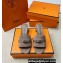 Hermes Gigi 50 sandals in Suede Gray with Kelly buckle (original quality)