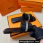 Hermes Giulia sandals in calfskin Black/Python with Kelly buckle (original quality)