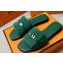 Hermes Giulia sandals in Suede Green with Kelly buckle (original quality)