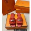 Hermes Giulia sandals in Suede Red with Kelly buckle (original quality)