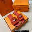 Hermes Giulia sandals in Suede Red with Kelly buckle (original quality)