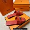 Hermes Giulia sandals in Suede Red with Kelly buckle (original quality)