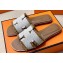 Hermes Oran Sandals in fringed H canvas Brown (original quality)
