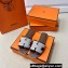 Hermes Oran Sandals in fringed H canvas Coffee (original quality)