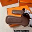 Hermes Oran Sandals in fringed H canvas Coffee (original quality)