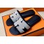 Hermes Oran Sandals in fringed H canvas Black (original quality)