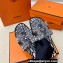Hermes Oran Sandals in Calfskin Leather Print White/Black (original quality)