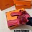 Hermes Oran Sandals in Calfskin Leather Print Red (original quality)
