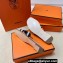 Hermes Oran Sandals in Calfskin Black and canvas (original quality)