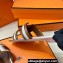 Hermes Oran Sandals in Calfskin Brown and canvas White (original quality)