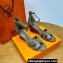 Hermes Legend Wedge sandals in calfskin Gray (original quality)