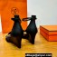 Hermes Legend Wedge sandals in Epsom calfskin Black (original quality)