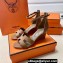 Hermes Legend Wedge sandals in Epsom calfskin Brown (original quality)
