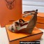 Hermes Legend Wedge sandals in Epsom calfskin Brown (original quality)