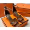 Hermes Legend Wedge sandals in calfskin Brown (original quality)