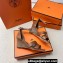 Hermes Legend Wedge sandals in calfskin Brown (original quality)