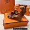 Hermes Legend Wedge sandals in calfskin Brown (original quality)