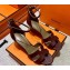 Hermes Legend Wedge sandals in calfskin Burgundy (original quality)