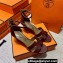 Hermes Legend Wedge sandals in calfskin Burgundy (original quality)