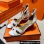 Hermes Legend Wedge sandals in calfskin White (original quality)