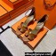 Hermes Legend Wedge sandals in calfskin Khaki (original quality)
