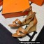 Hermes Legend Wedge sandals in calfskin Khaki (original quality)