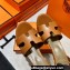 Hermes Legend Wedge sandals in calfskin Khaki (original quality)